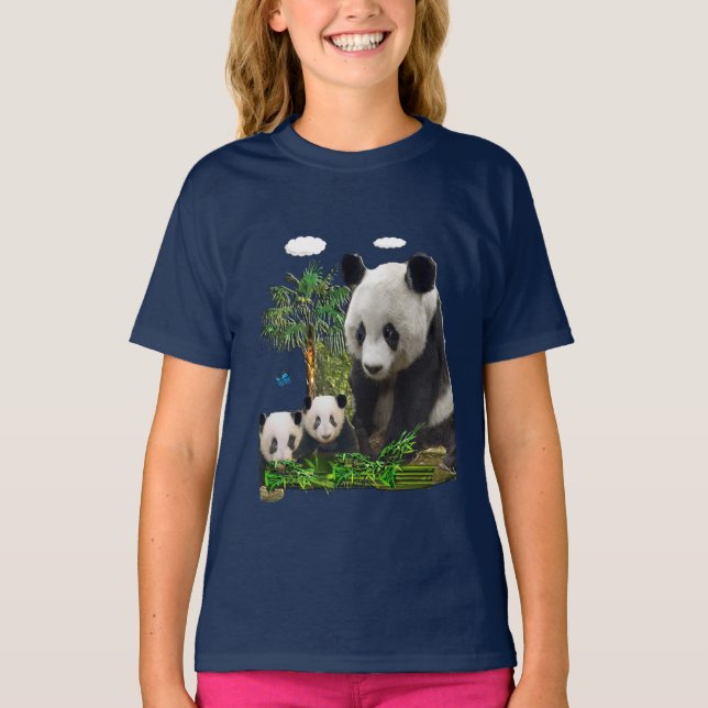 Camisetas de urso panda (Frente)