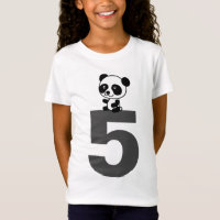 Camisetas de urso panda para 5 anos de idade