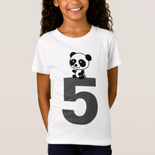 Camisetas de urso panda para 5 anos de idade
