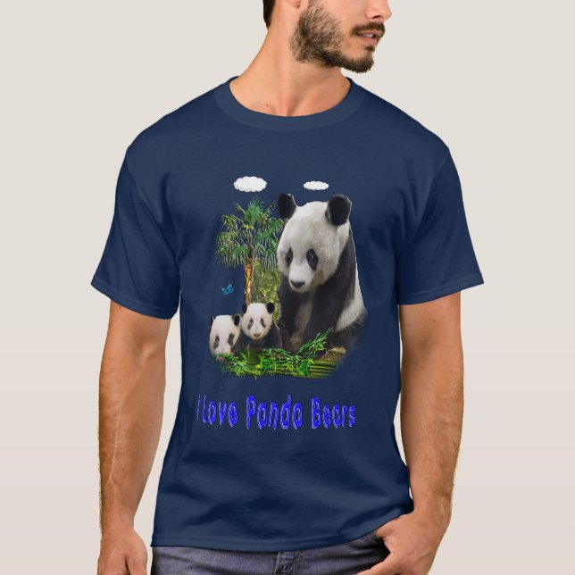 Camisetas de ursos Panda (Frente)