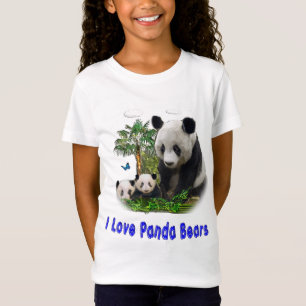 Camisetas de ursos Panda