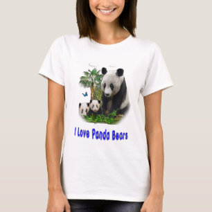 Camisetas de ursos Panda