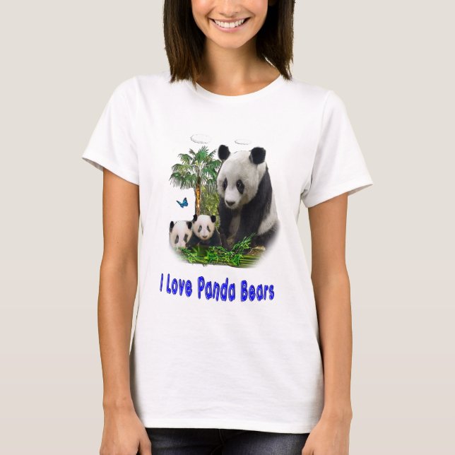 Camisetas de ursos Panda (Frente)