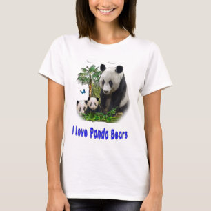 Camisetas de ursos Panda