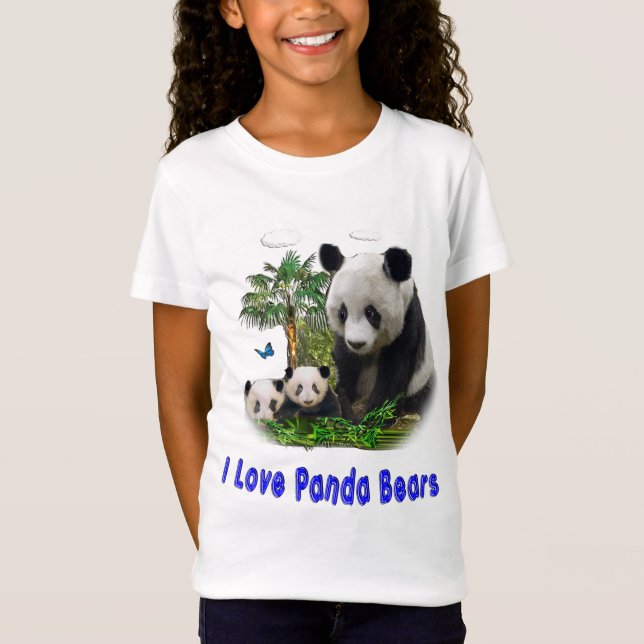 camisetas de ursos panda (Frente)