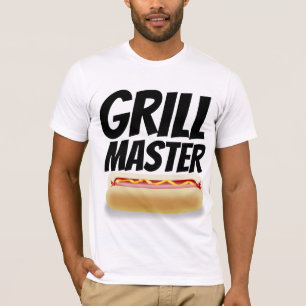 Camisetas de verão para homens GRILL MASTER