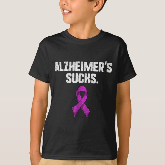 Camisetas Dementes Alzheimer Faixa Roxa (Frente)