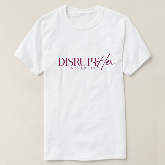 Camisetas DisruptHER University (Frente do Design)