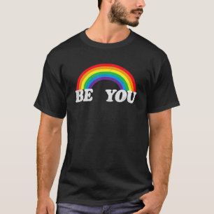 Camisetas Distressing LGBT Legal Retro Arco-Íris