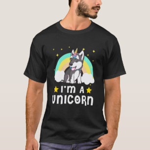 Camisetas Divertidas Eu Sou Um Unicórnio Husky Sib