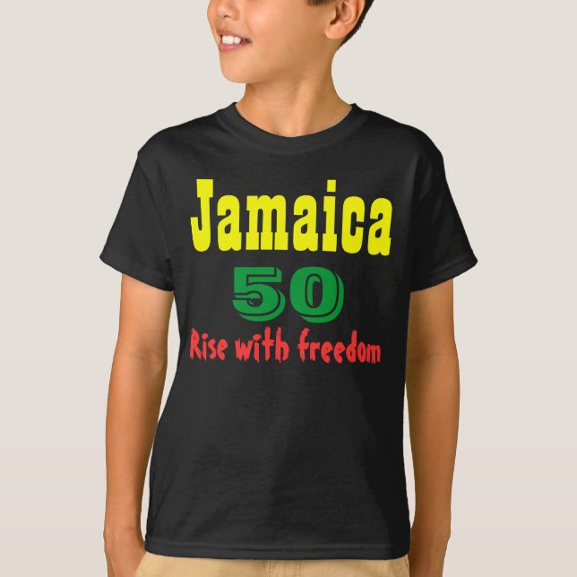 camisetas do aniversário da jamaica (Frente)