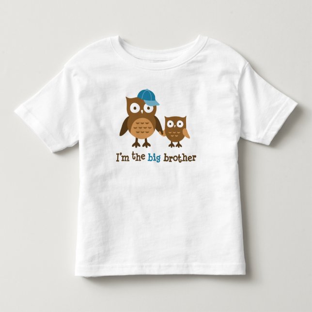 Camisetas do Big Brother Mod Owl para rapazes (Frente)