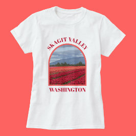 Camisetas do Campo de Tulipas do Vale de Skagit Wa