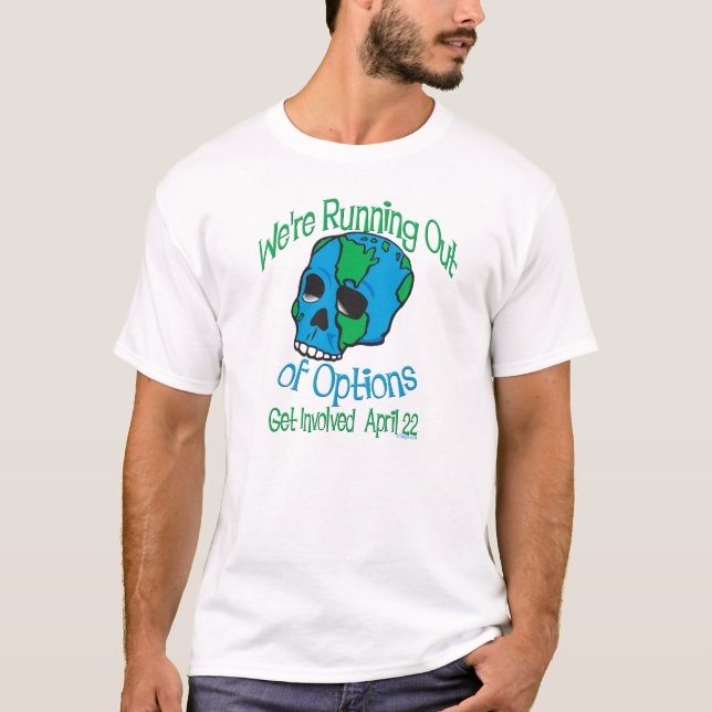 Camisetas do crânio do Dia da Terra (Frente)