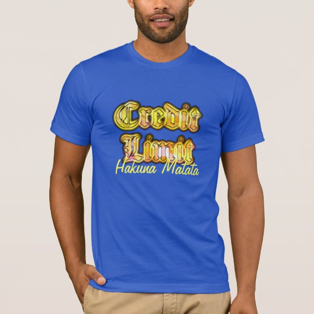 Camisetas do Designer de Limites de Crédito (Frente)