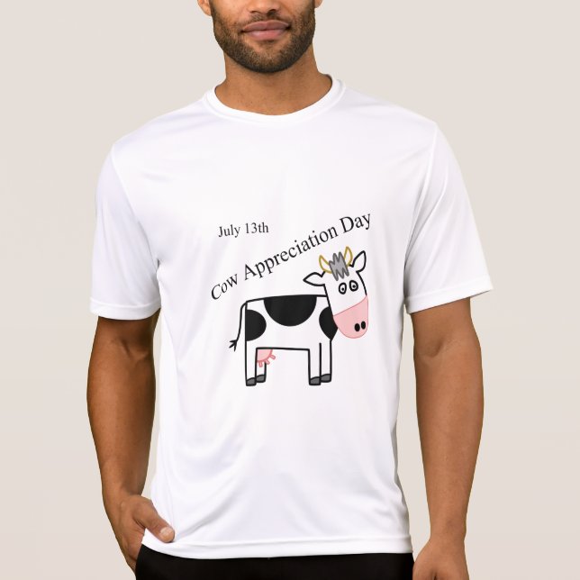 Camisetas do Dia de Apreciação de Vaca (Frente)