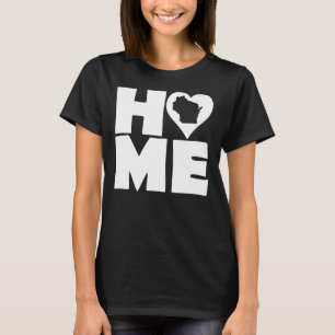 Camisetas do Estado do Coração do Wisconsin