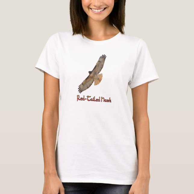 Camisetas do Falcão-de-cauda-vermelha (Frente)
