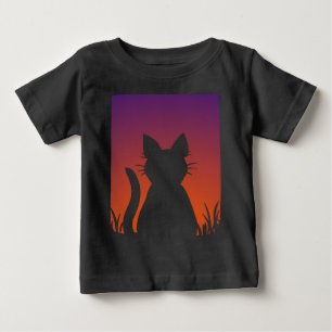 Camisetas do gato do garoto, camisetas do bebê