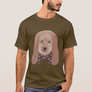 Camisetas do laço do osso da cara do cão de cão
