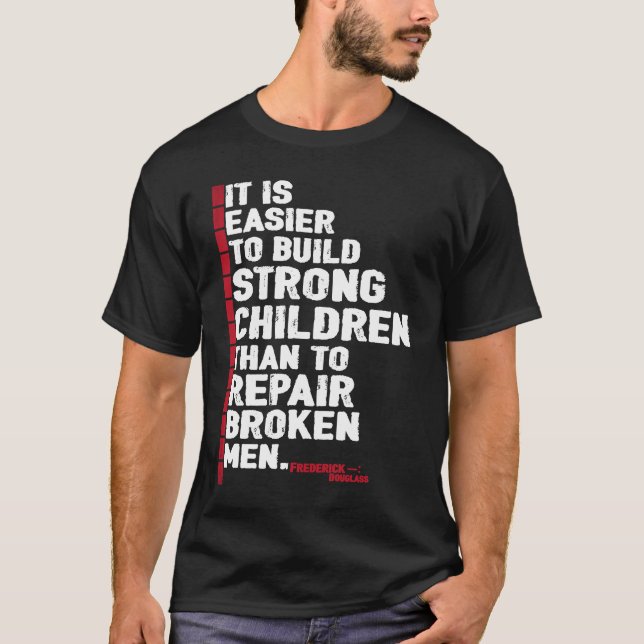 Camisetas do Mês da História Negra Citação de Fred (Frente)