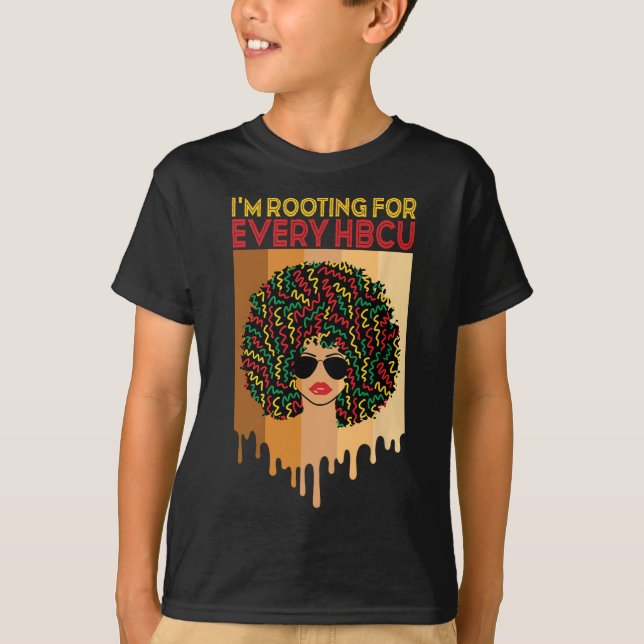 Camisetas do Mês do Histórico Preto Hbcu (Frente)