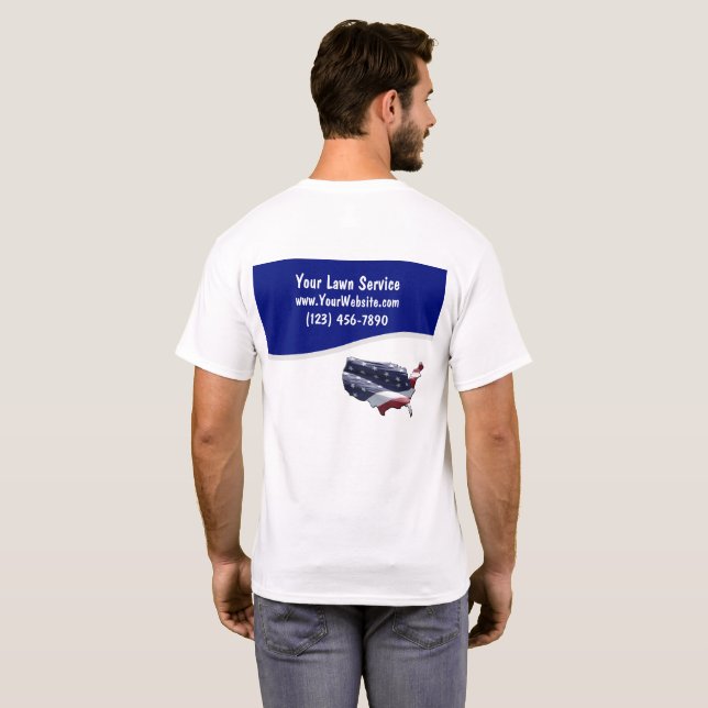 Camisetas do Serviço de Letra (Parte Traseira Completa)