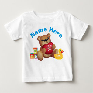 Camisetas do urso de pelúcia personalizadas, bebês