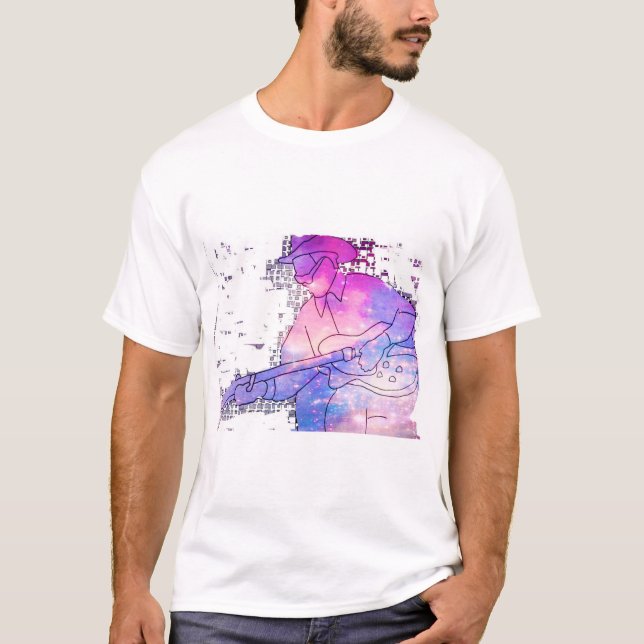 Camisetas dos homens dos ícones dos azuis (Frente)