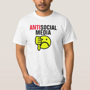 Camisetas e camisas de mídia social anti-ódio