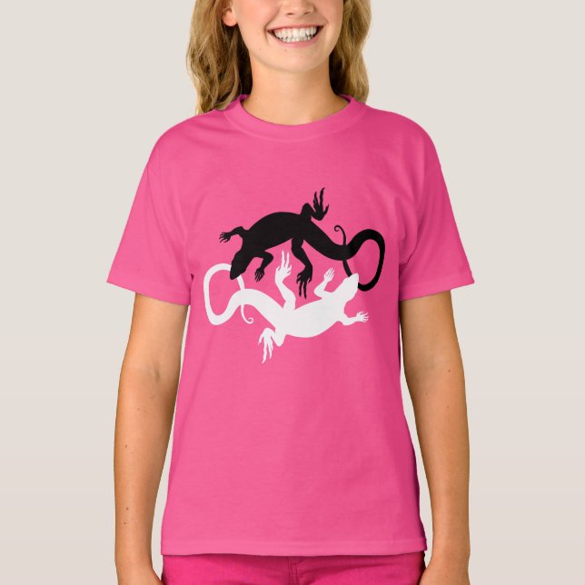 Camisetas e camisas de répteis do Lizard Art Kid (Frente)
