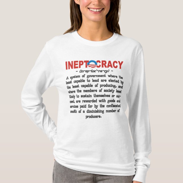 Camisetas e Chapéus da Ineptocracia da Administraç (Frente)