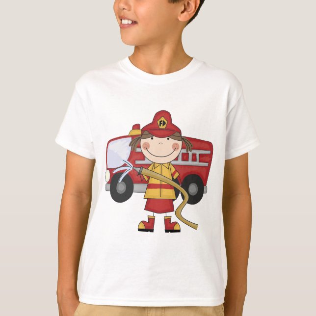 Camisetas e dotes de bombeiro (Frente)