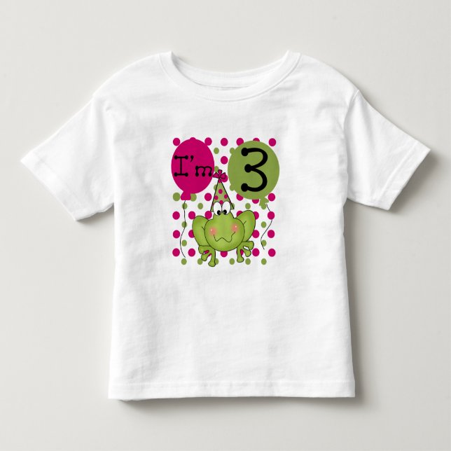 Camisetas e presentes cor-de-rosa com aniversário  (Frente)
