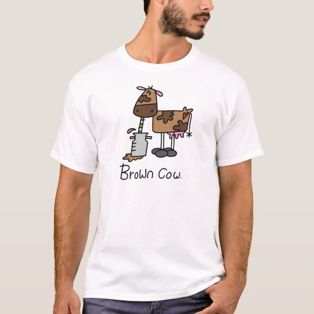 Camisetas e Presentes da Vaca Marrom (Frente)
