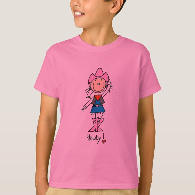 Camisetas e Presentes da Vaqueira em Formato de Bo (Frente)