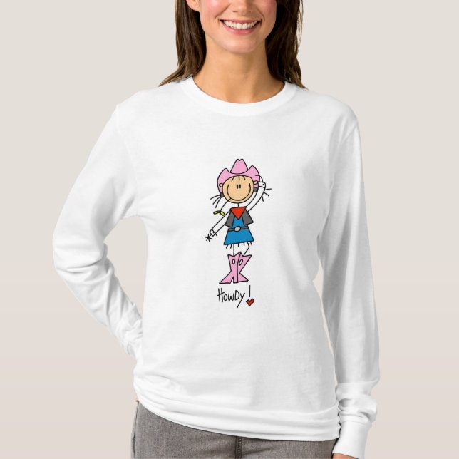 Camisetas e Presentes da Vaqueira em Formato de Bo (Frente)