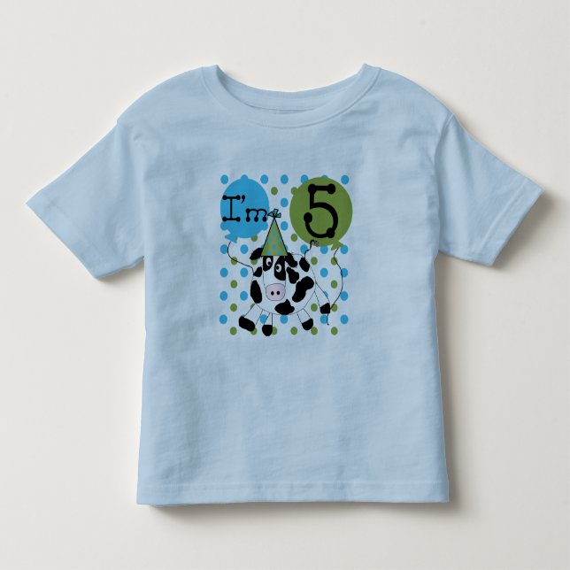 Camisetas e presentes de 5 de Vaca Azul (Frente)