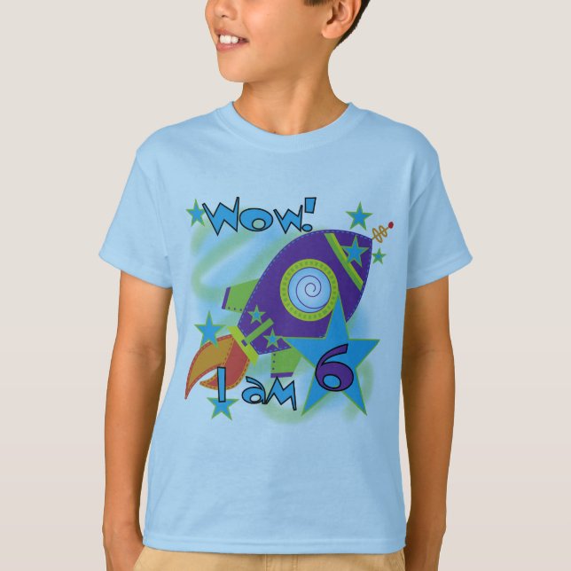 Camisetas e presentes de 6 de Aniversário de Navio (Frente)