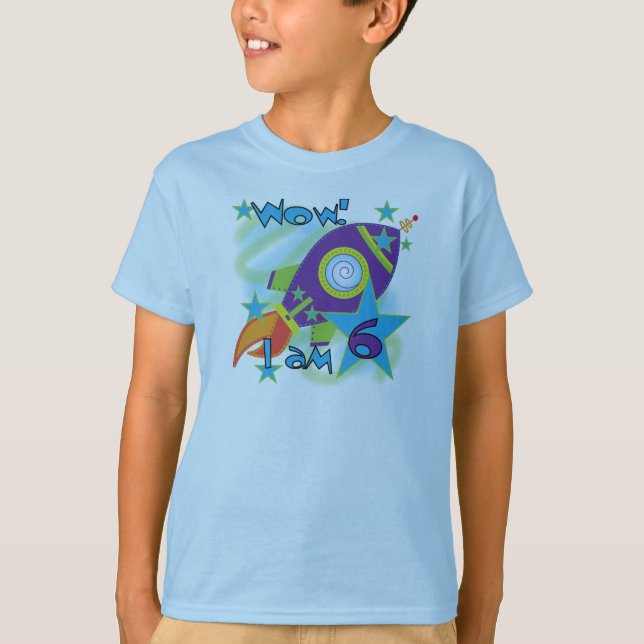 Camisetas e presentes de 6 de Aniversário de Navio (Frente)
