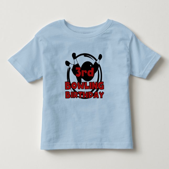 camisetas e presentes de aniversário da 3ª Boliche (Frente)
