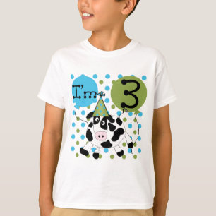Camisetas e presentes de aniversário de 3 anos de 