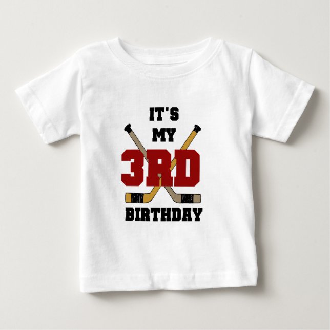 Camisetas e presentes de aniversário de 3 anos de  (Frente)