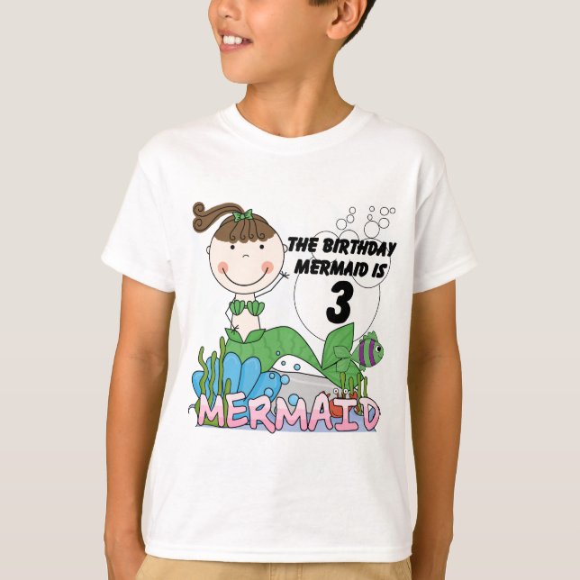 Camisetas e presentes de aniversário de 3 anos de  (Frente)