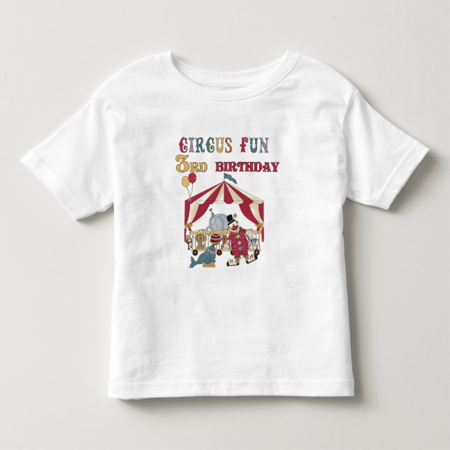 Camisetas e presentes de aniversário de 3 anos de  (Frente)