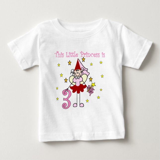 Camisetas e presentes de aniversário de 3 anos de  (Frente)