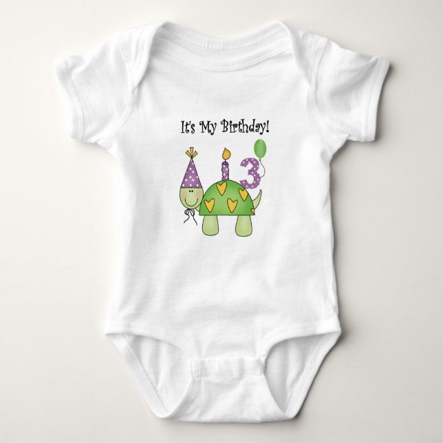 Camisetas e presentes de aniversário de 3 anos de  (Frente)