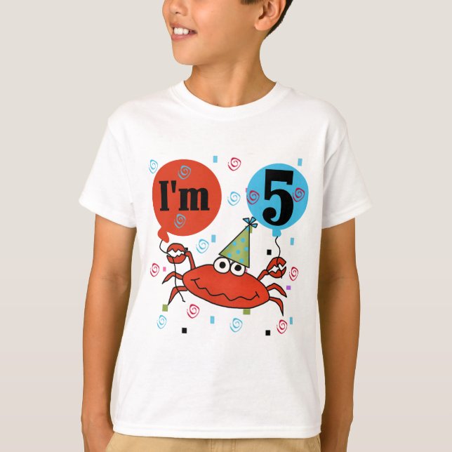 Camisetas e presentes de aniversário de 5 de caran (Frente)