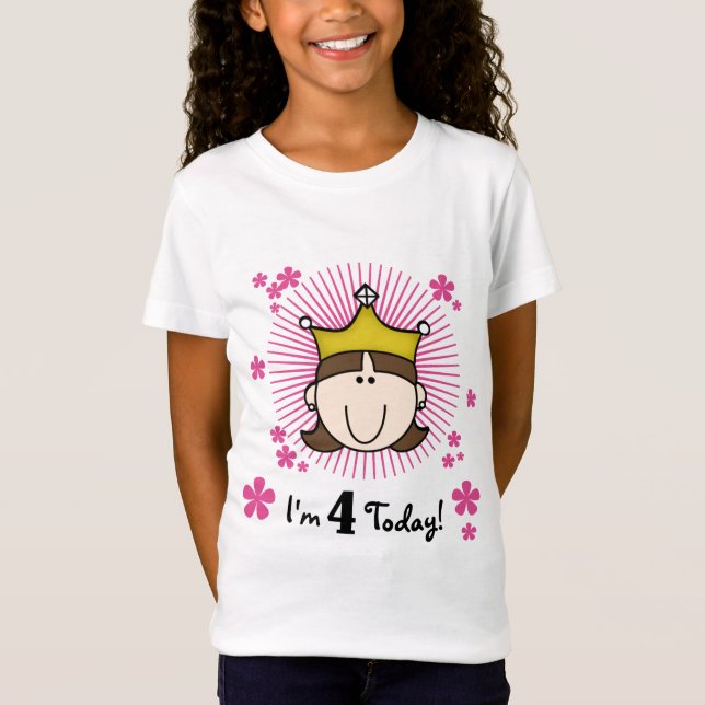 Camisetas e presentes de aniversário do 4º anivers (Frente)
