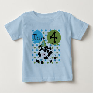 Camisetas e presentes de aniversário do 4º anivers